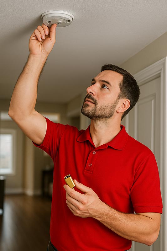 Battery-replacement-in-smoke-detectors
